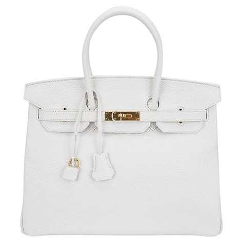 hermes white bag|pre owned hermes bag.